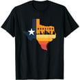 thumbnail image 1 of Houston City Texas Map Patriotic Texan T-Shirt, 1 of 3