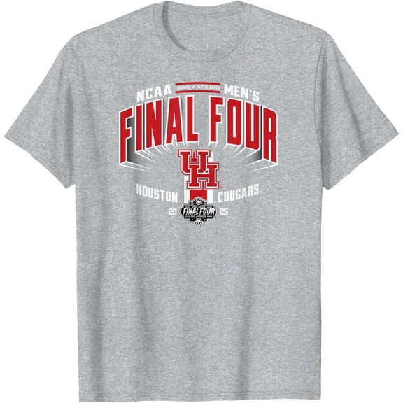 Houston Cougars Final Four 2025 Men'S Bold Gray Vintage T-Shirt