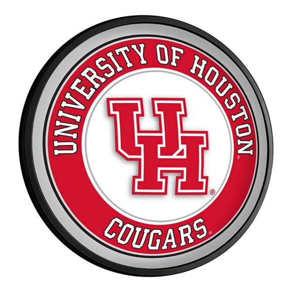 Houston Cougars Logo 18'' Round Slimline Illuminated Wall Sign
