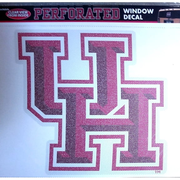 Houston Cougars SD Medium 8" Perforated Auto Window Film Decal University of