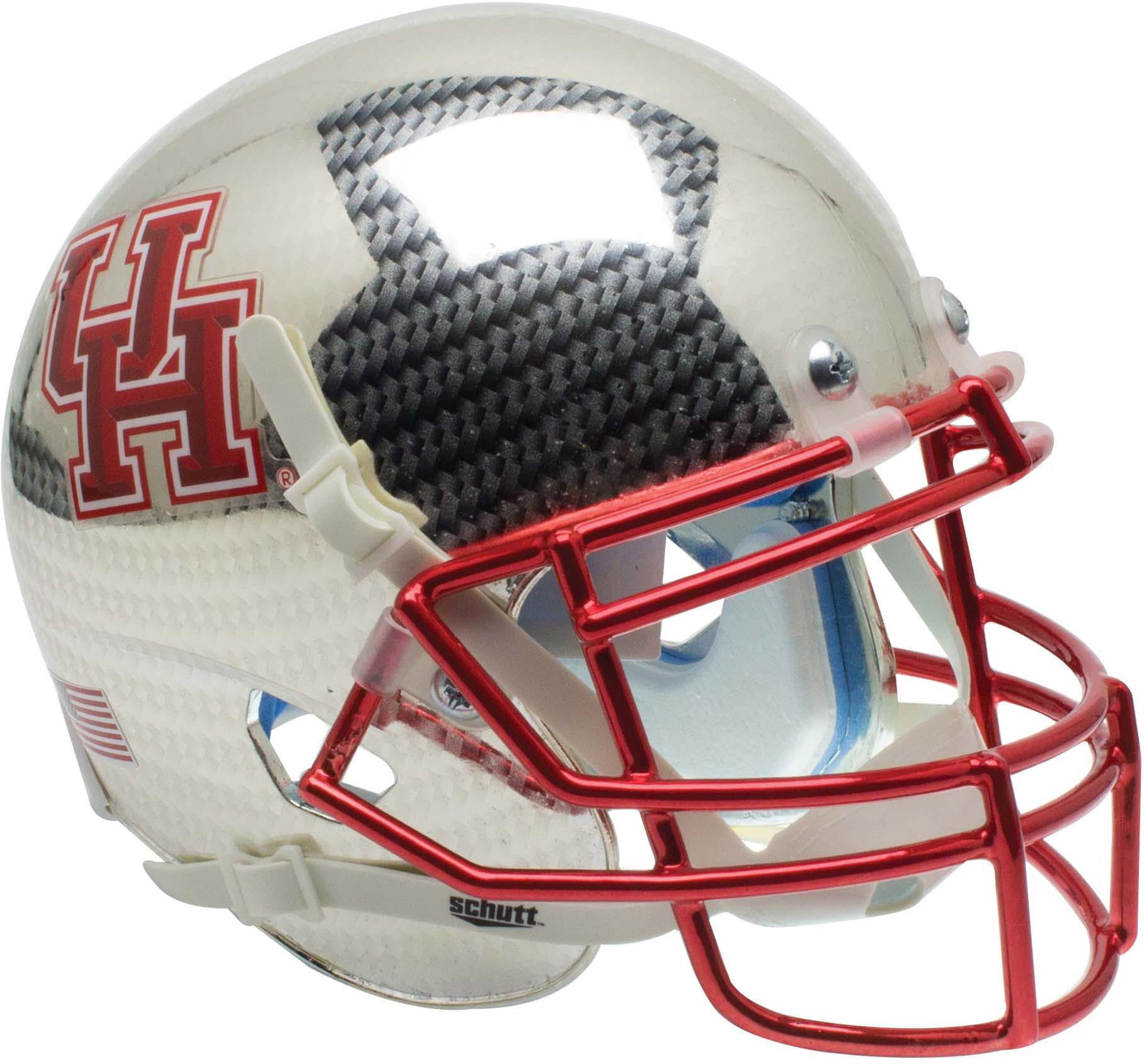 Houston Cougars Schutt Aqua Silver Mini Football Helmet