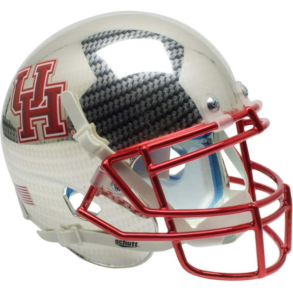 Houston Cougars Schutt Aqua Silver Mini Football Helmet