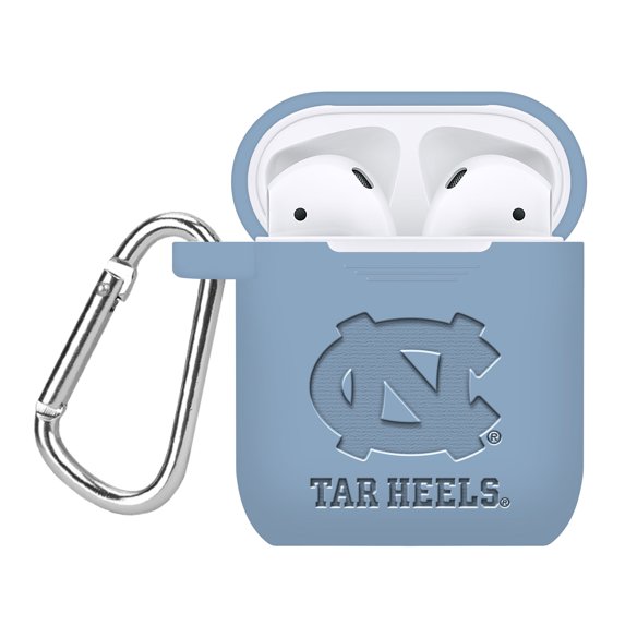 North Carolina Tar Heels Debossed Silicone AirPods Case Cover