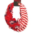thumbnail image 1 of Houston Cougars Striped 2 Tone Infinity Scarf, 1 of 1