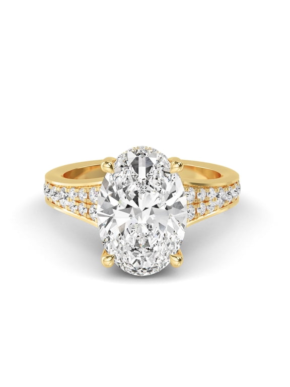 0.40 Carat (ctw) Oval,Round Cut Diamond Vintage Engagement Ring Band (Band Only) 14K Yellow Gold Size-4