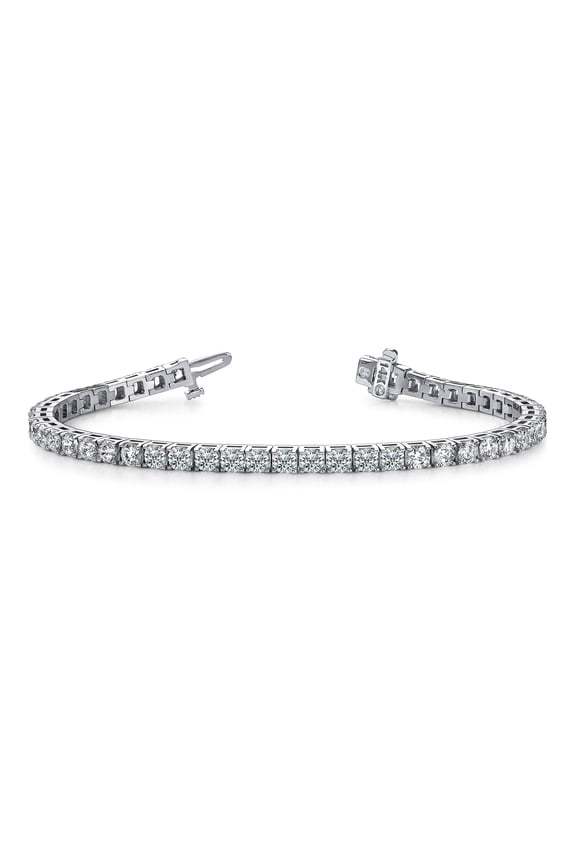 2 to 20 Carat NATURAL Classic Diamond Tennis Bracelet 4 Prong Luxury Collection (H-I Color, SI1-SI2 Clarity) Sterling Silver 2 Carat