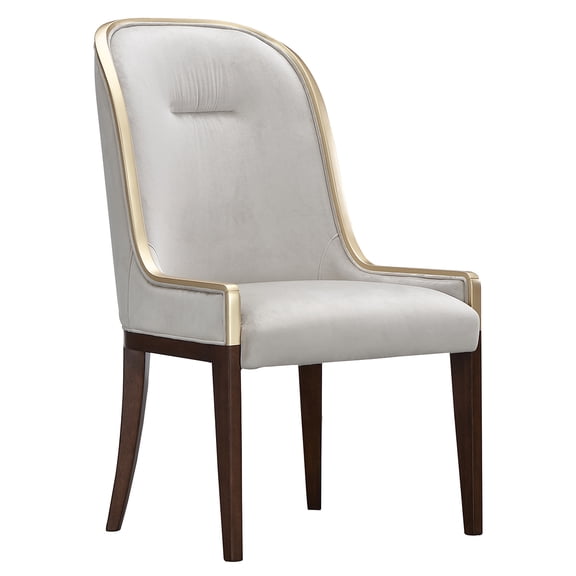Houston Dining Side Chair - Set of 2 - Porcini/Walnut