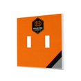 thumbnail image 1 of Houston Dynamo FC Diagonal Stripe Design Double Toggle Lightswitch Plate, 1 of 4
