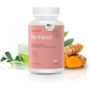 Houston Enzymes No-Fenol Polyphenol Digestive Health Enzyme Supplement - Enhances Breakdown of Fruits & Vegetable Fiber - 90 Capsules