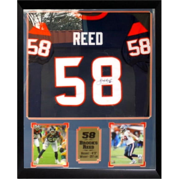 Houston Football 31x35 Framed Auto Item - B. Reed