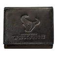 thumbnail image 1 of Houston Football Texans Embossed Trifold Wallet - Black Leather - with Worn Distressed Look, 1 of 5
