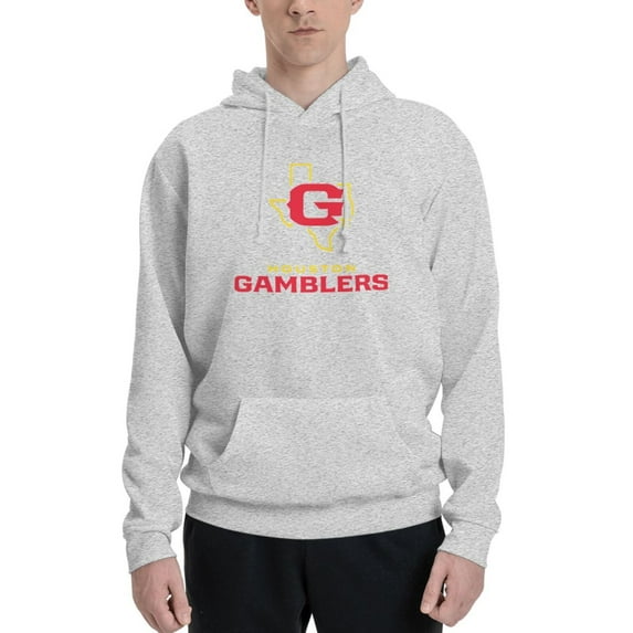Houston Gamblers Hoodie Fleece Casual Pullover Sweatshirt