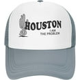 Houston I Am The Problem Foam Trucker Hat Funny Baseball Caps for Women