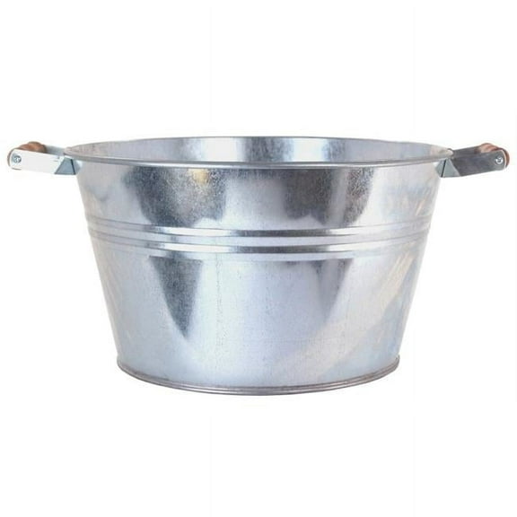 Houston International 13.5in. x 8in. Galvanized Tub With Handles 6083