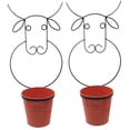 thumbnail image 1 of Houston International Trading 0356E TA S-2 Enameled Galvanized Steel Wall Planter with Iron Hanger - Set of 2, 1 of 1