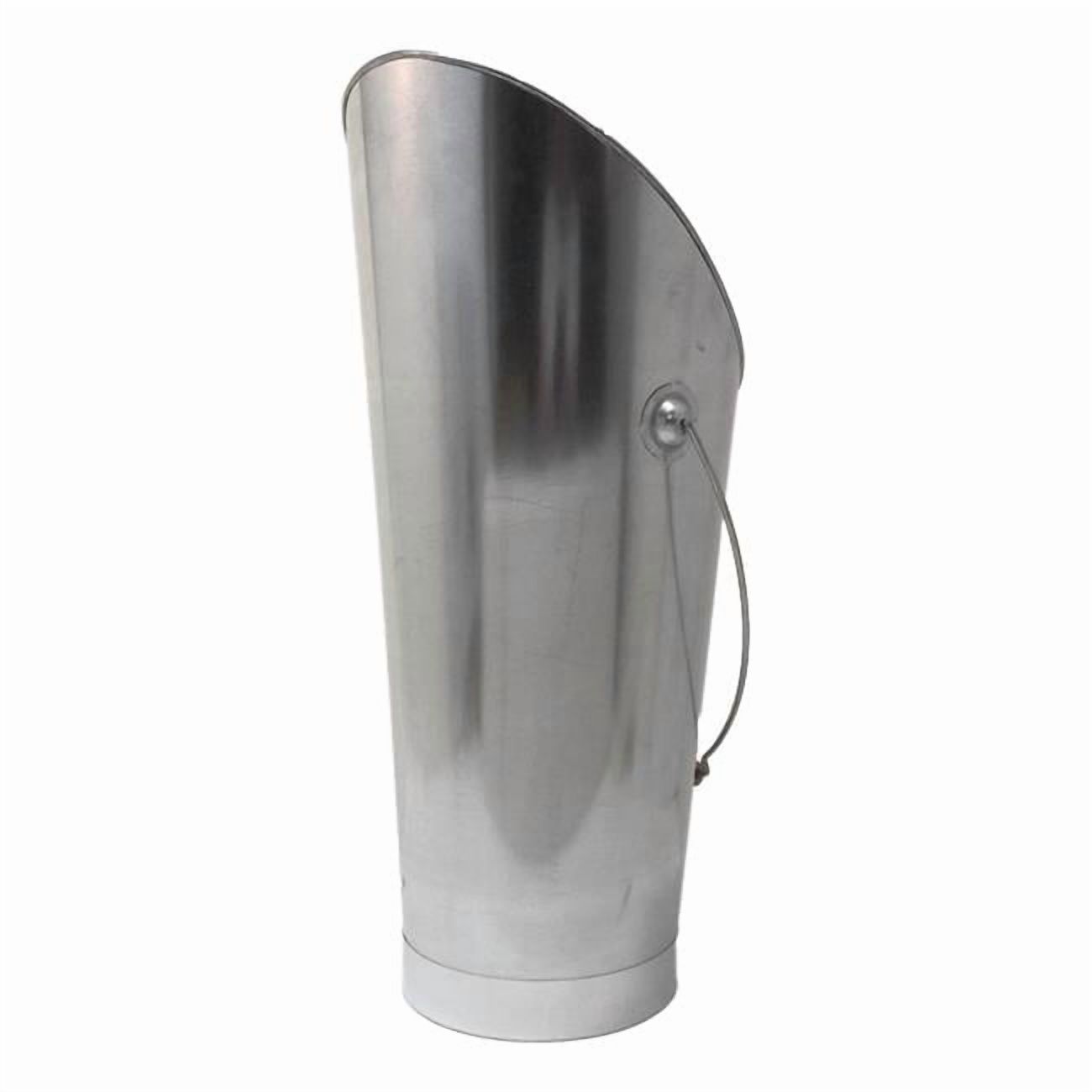 Houston International Trading 5218-UMB Old World Style Steel Umbrella Holder with Handle, Silver