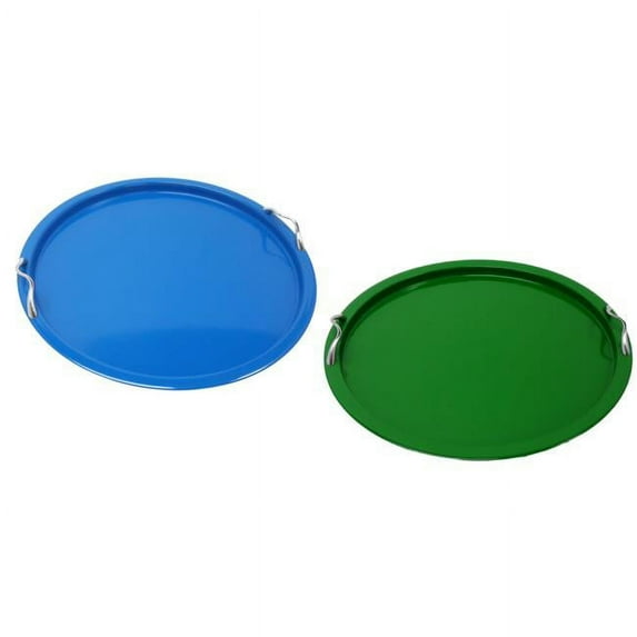 Houston International Trading 8619E B-SAFF S-2 Enameled Galvanized Steel French Tray - Set of 2