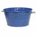 thumbnail image 1 of Houston International Trading 6085E B 6085E B Enameled Galvanized Steel Planter / Tub, Blue, 1 of 1