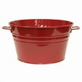 thumbnail image 1 of Houston International Trading 6085E XR 6085E XR Enameled Galvanized Steel Planter / Tub, Red, 1 of 1
