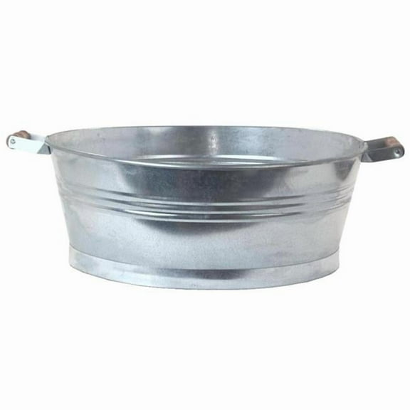 Houston International Trading Galvanized Steel Oval Planter - Tub