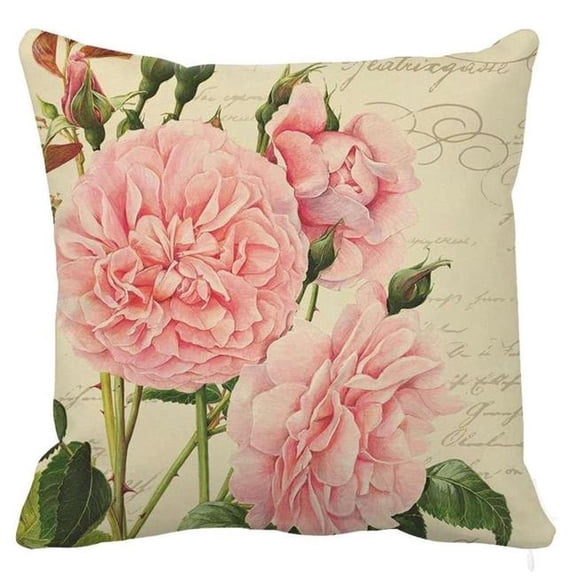 Houston International Trading RH-502-C Houston International Trading RH-502-C 18 X 18 inch. Square Indoor & Outdoor Throw Pillow Cover, Double sided.