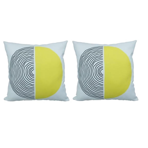 Houston International Trading RH-2250 S/2 Houston International Trading RH-2250 S/2 Square Indoor & Outdoor Throw Pillow with insert, Double sided. Set of Two.
