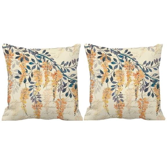 Houston International Trading RH-421 S/2 Houston International Trading RH-421 S/2 Square Indoor & Outdoor Throw Pillow with insert, Double sided. Set of Two.