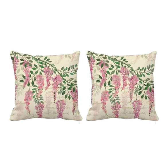 Houston International Trading RH-422 S/2 Houston International Trading RH-422 S/2 Square Indoor & Outdoor Throw Pillow with insert, Double sided. Set of Two.