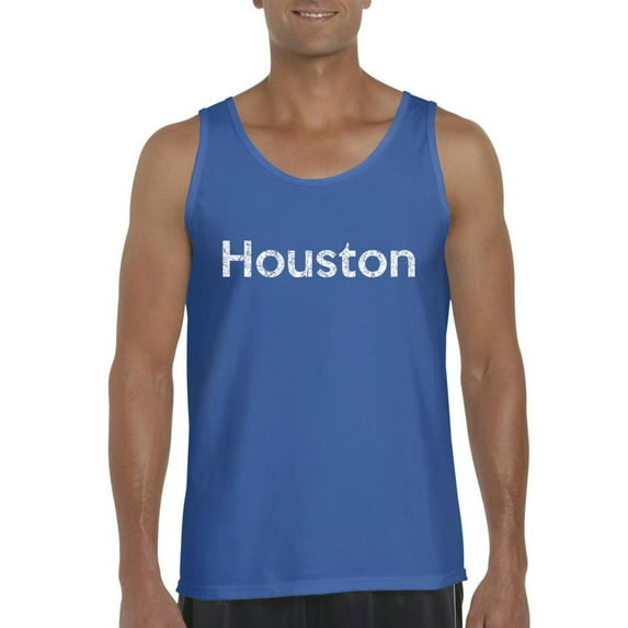 Houston Men's Tank Top XXX-Large Royal Blue