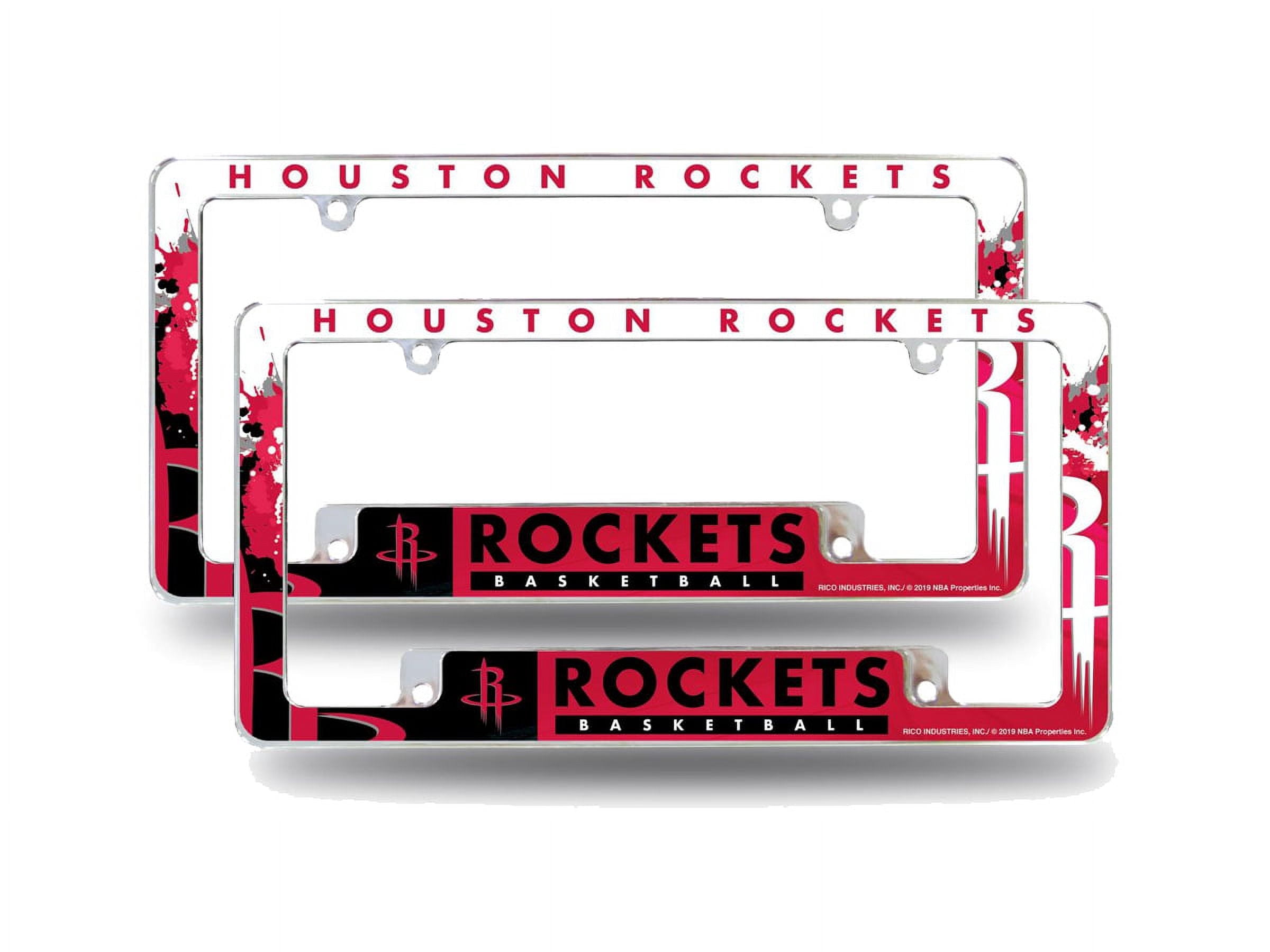 Houston Basketball Rocket's (Set of 2) Chrome Metal License Plate ...