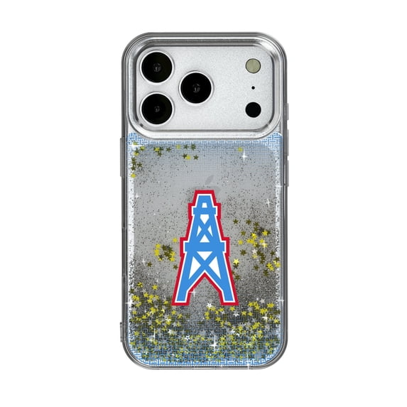 Houston Oilers Linen Logo iPhone Glitter Case
