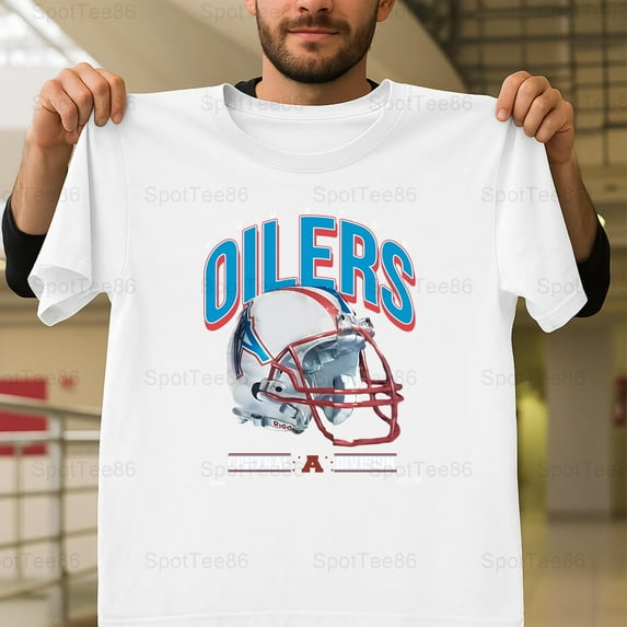 Houston Oilers Vintage Football Team Champs Retro Throwback Sports Graphic V70502 Unisex T-Shirt, Up to Size 5XL