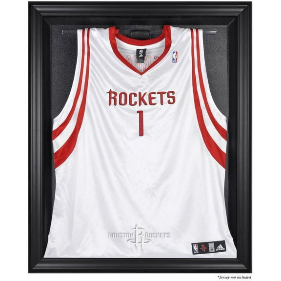 Houston Rockets Black Framed Team Logo Jersey Display Case