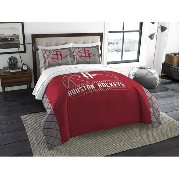 Houston Rockets "Reverse Slam" Full/Queen Comforter & Shams Set
