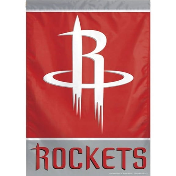 Houston Rockets Vertical Outdoor House Flag 28"x40" Heavy Duty