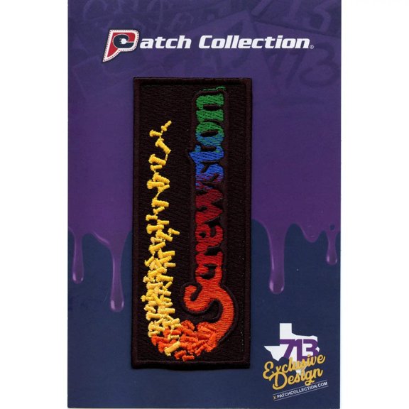 Houston Screwston Rainbow Embroidered Iron On Patch