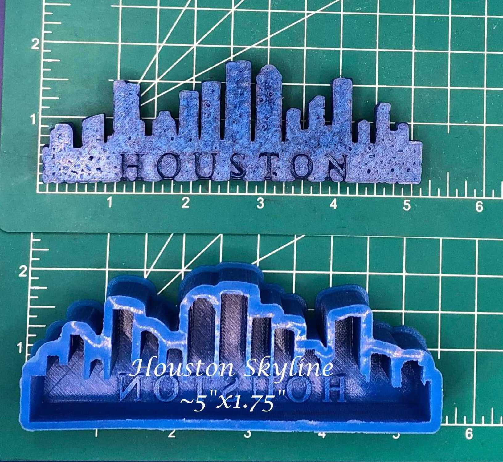 Houston Skyline Silicone Freshie Mold