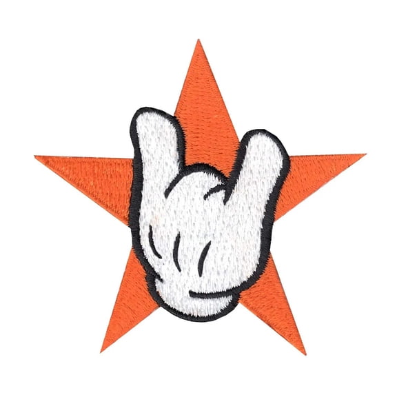 Houston Star Hand Emoji H-Town Iron On Applique Patch