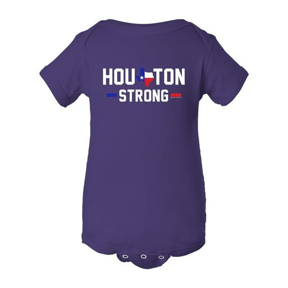 Houston Strong Map 2017 Survivor DT Infant Baby Rib Bodysuit
