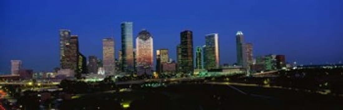 Houston TX Canvas Art - Panoramic Images (18 x 6)