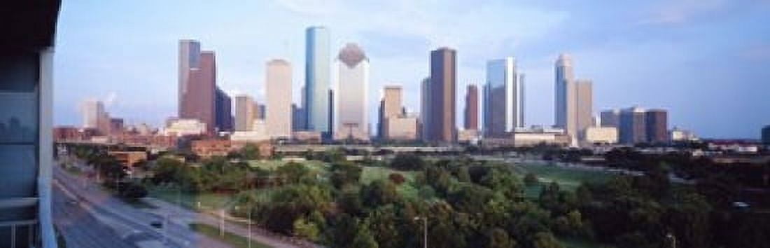 Houston TX Canvas Art - Panoramic Images (18 x 6)