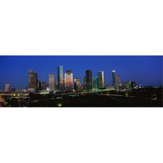 Houston TX Poster Print by - 36 x 12