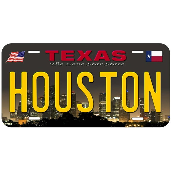 Houston TX TAG02 Novelty Car Auto License Plate