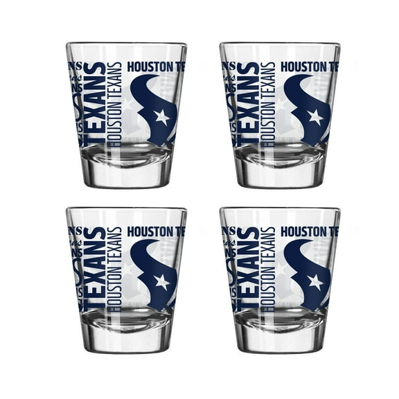 Logo Brands Houston Texans 4-Pack 2oz. Shot Glass Set