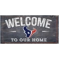 thumbnail image 1 of Houston Texans 6" x 12" Welcome To Our Home Sign, 1 of 7