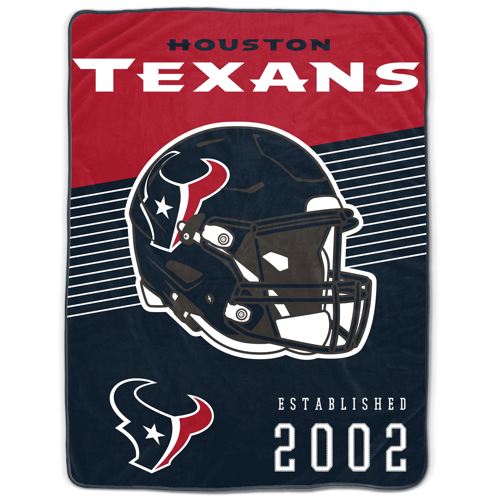 Houston Texans 60" x 80" Helmet Stripes Flannel Fleece Blanket