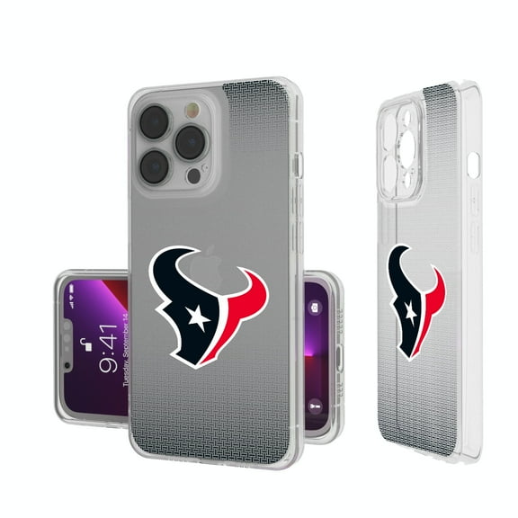 Houston Texans Linen Logo iPhone Clear Case