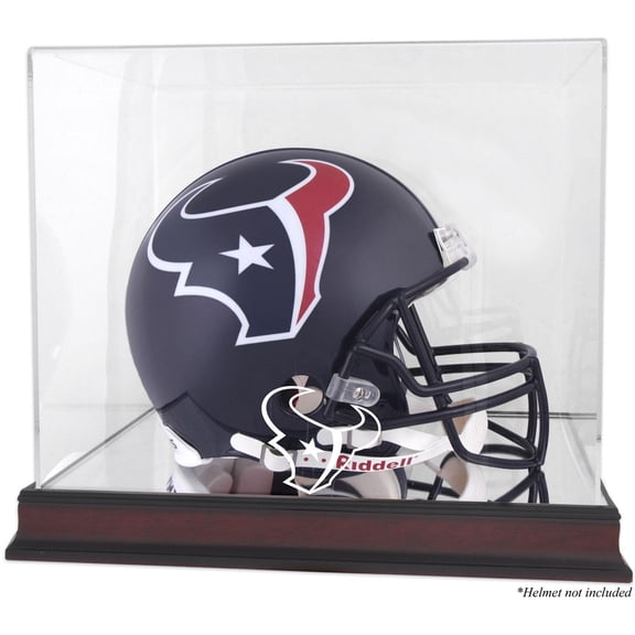 Houston Texans Mahogany Helmet Logo Display Case with Mirror Back