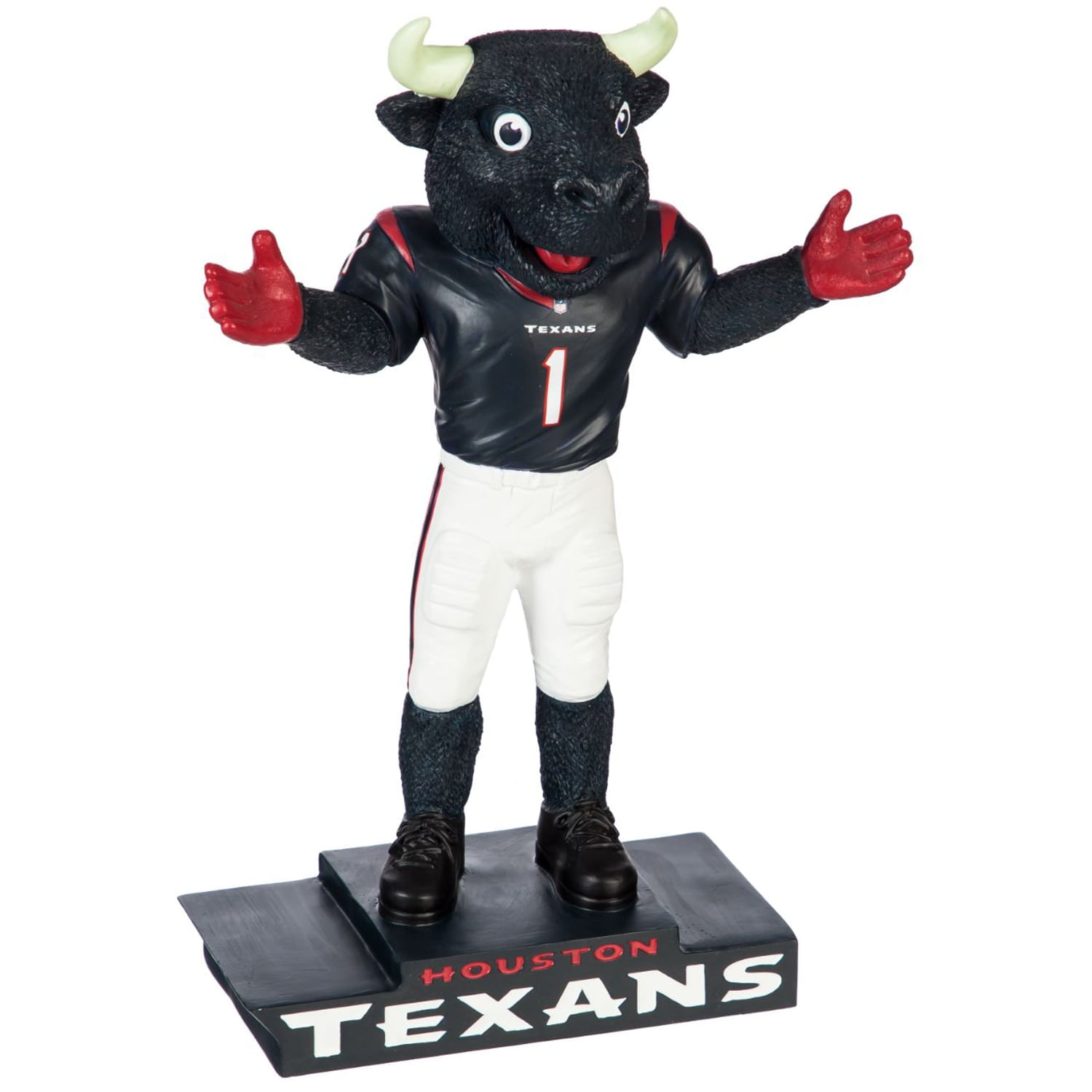 Houston Texans Hand-Painted Polystone Mascot Garden Statue