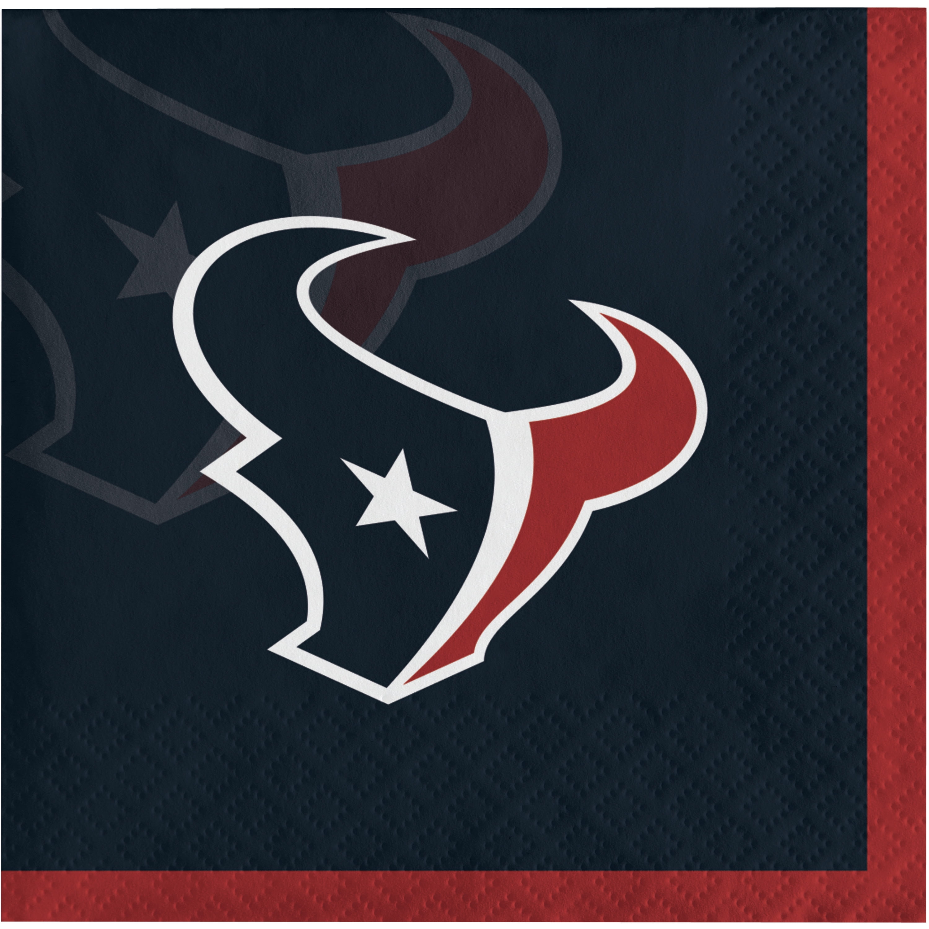 Houston Texans Paper Beverage Napkins 48 Count for 24 Guests